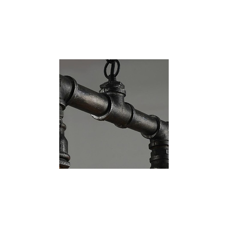Lámpara colgante de metal con pintura estilo retro mini de estilo campestre clásico vintage tradicional para comedor