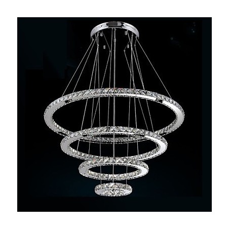 Lámpara colgante moderna de cristal transparente para techo (diámetro de 100 cm, 80 cm, 60 cm y 40 cm). Lámpara colgante moderna de cristal transparente para techo (diámetro de 100 cm, 80 cm, 60 cm y 40 cm).