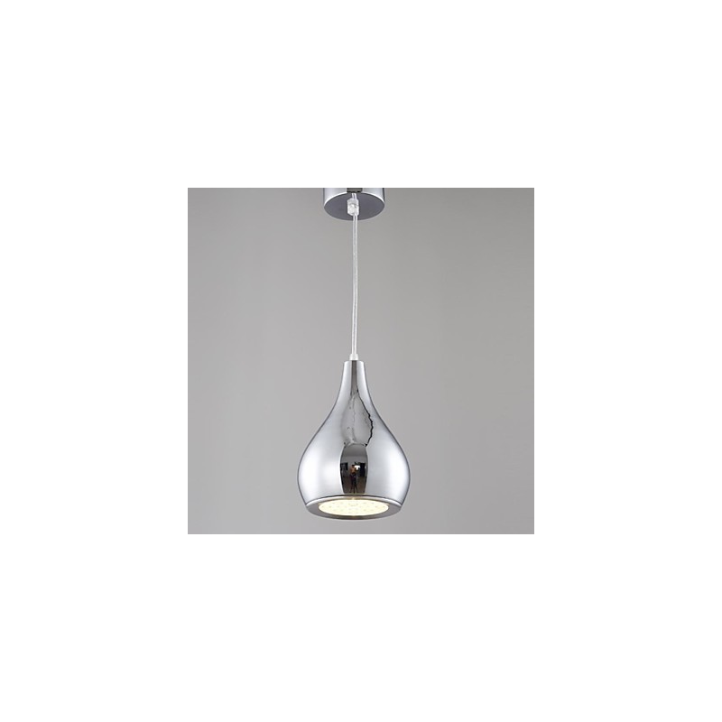 Lámpara colgante moderna y contemporánea de metal galvanizado con forma de globo