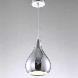 Lámpara colgante moderna y contemporánea de metal galvanizado con forma de globo