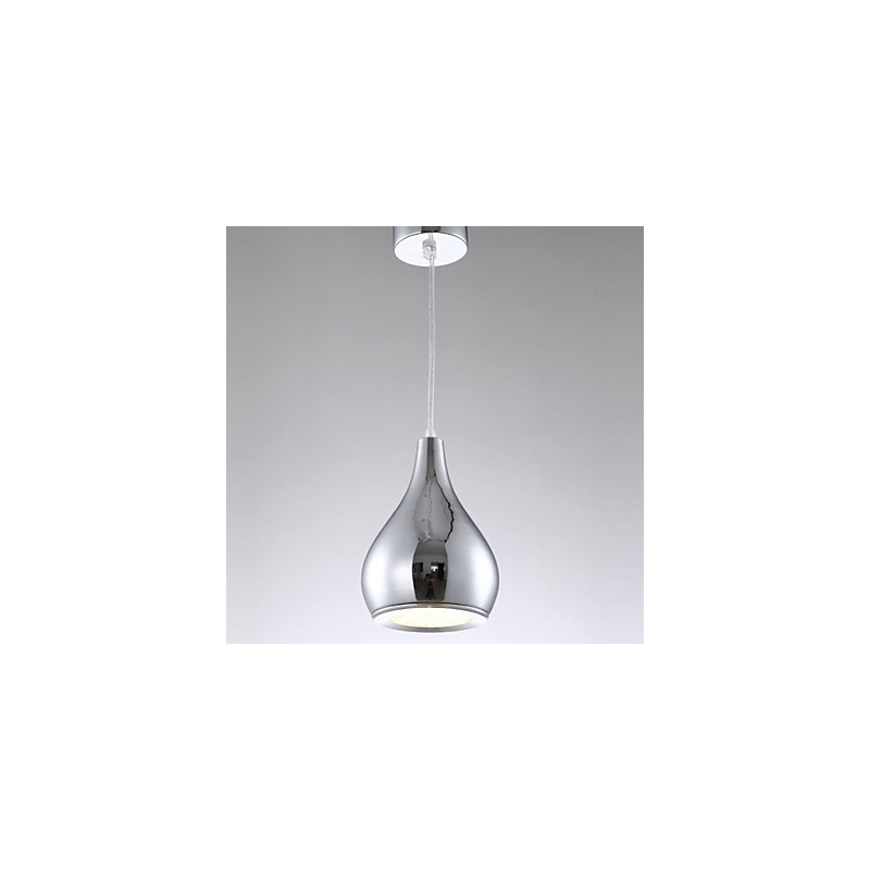 Lámpara colgante moderna y contemporánea de metal galvanizado con forma de globo