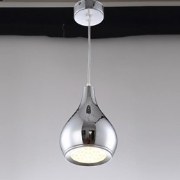 Lámpara colgante moderna y contemporánea de metal galvanizado con forma de globo