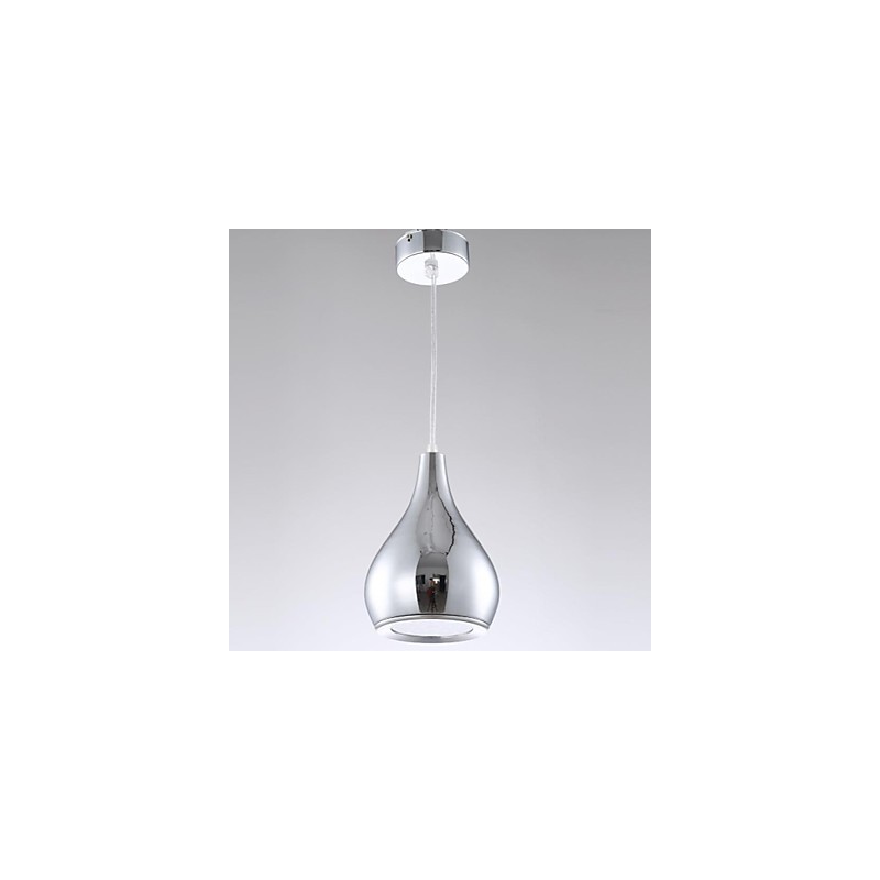 Lámpara colgante moderna y contemporánea de metal galvanizado con forma de globo