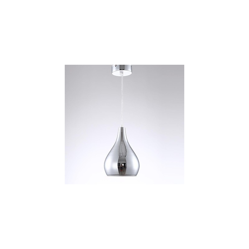 Lámpara colgante moderna y contemporánea de metal galvanizado con forma de globo
