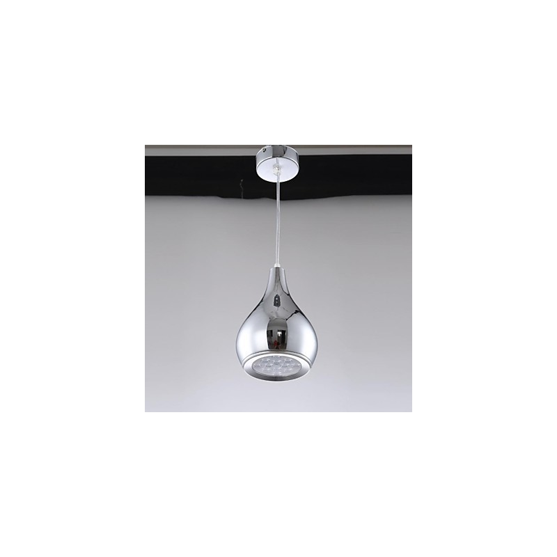 Lámpara colgante moderna y contemporánea de metal galvanizado con forma de globo
