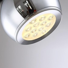 Lámpara colgante moderna y contemporánea de metal galvanizado con forma de globo