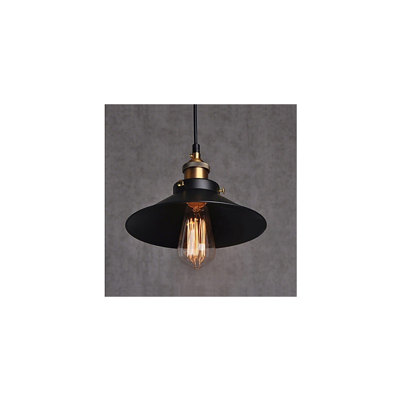Lámpara colgante clásica retro de estilo europeo con bombilla de 22 cm de diámetro.