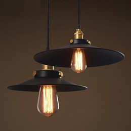 Lámpara colgante clásica retro de estilo europeo con bombilla de 22 cm de diámetro.
