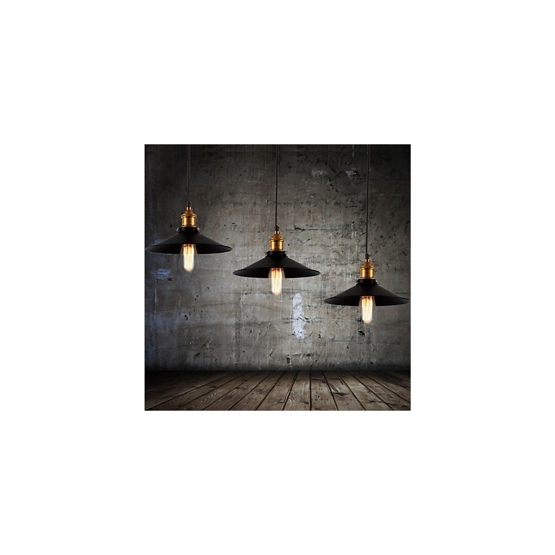 Lámpara colgante clásica retro de estilo europeo con bombilla de 22 cm de diámetro.