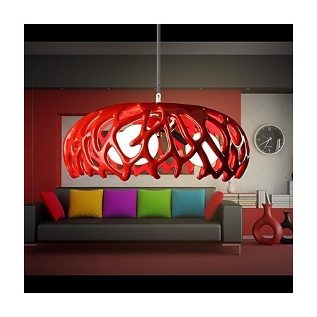 Lámpara colgante de resina con pintura contemporánea moderna Lámpara colgante de resina con pintura contemporánea moderna