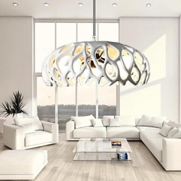 Lámpara colgante de resina con pintura contemporánea moderna