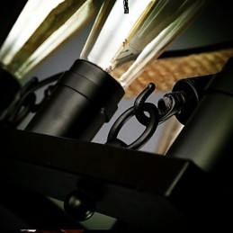 Lámpara colgante de metal con diseño de diseño rural