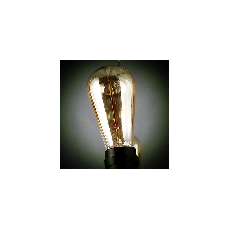 Lámpara colgante de metal con diseño de diseño rural