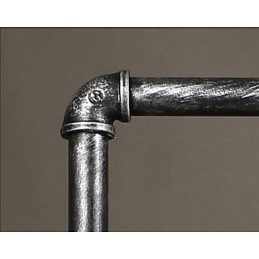 Lámpara colgante industrial de hierro forjado con mecanismo de viento