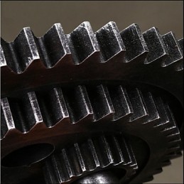 Lámpara de araña de hierro vintage con mecanismo mecánico creativo