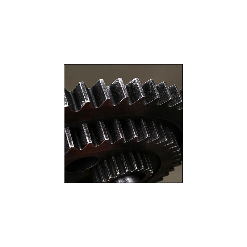 Lámpara de araña de hierro vintage con mecanismo mecánico creativo