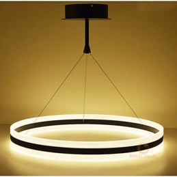 Lámpara de cristal de acero de diseño