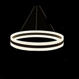 Lámpara de cristal de acero de diseño