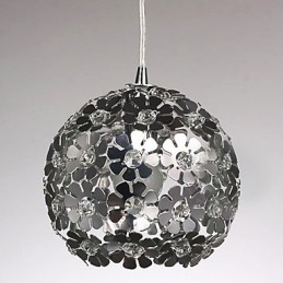 Lámpara colgante moderna y contemporánea de cristal en forma de globo, estilo mini, galvanizada