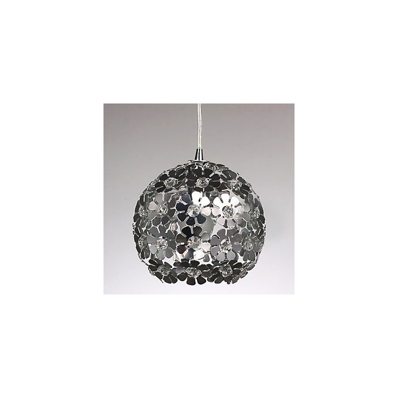 Lámpara colgante moderna y contemporánea de cristal en forma de globo, estilo mini, galvanizada
