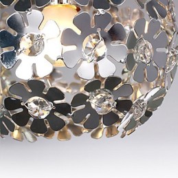 Lámpara colgante moderna y contemporánea de cristal en forma de globo, estilo mini, galvanizada