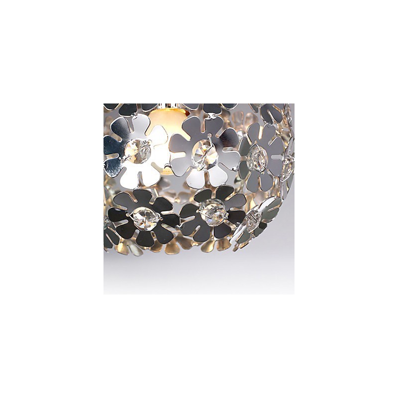Lámpara colgante moderna y contemporánea de cristal en forma de globo, estilo mini, galvanizada