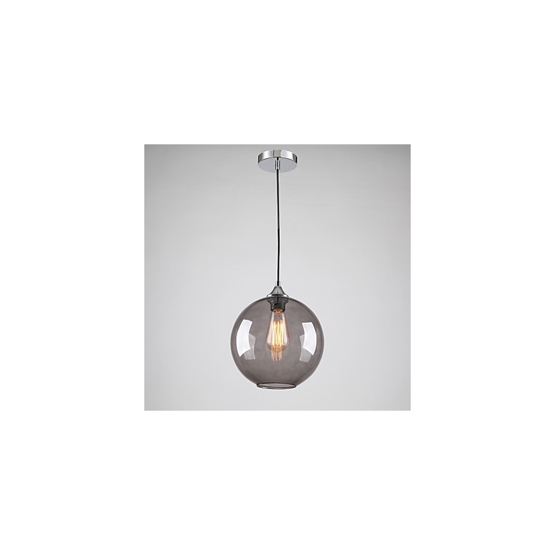 Lámpara colgante moderna de cristal con diseño de burbujas redondas en gris humo