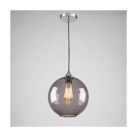 Lámpara colgante moderna de cristal con diseño de burbujas redondas en gris humo Lámpara colgante moderna de cristal con diseño de burbujas redondas en gris humo