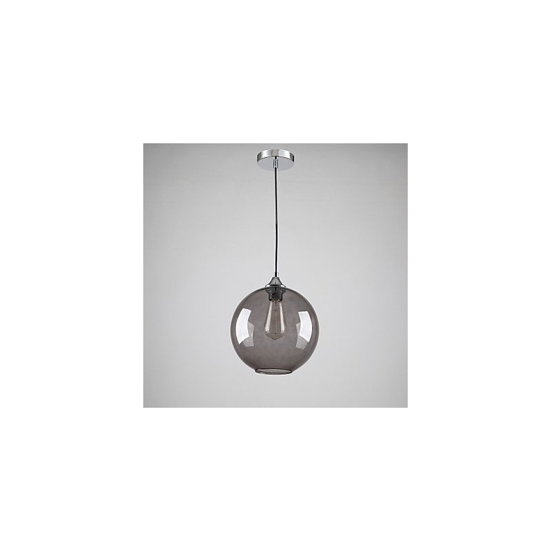 Lámpara colgante moderna de cristal con diseño de burbujas redondas en gris humo