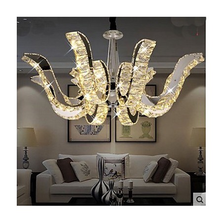 Lámpara de cristal moderna de lujo con forma de vela y colgante de cristal Lámpara de cristal moderna de lujo con forma de vela y colgante de cristal
