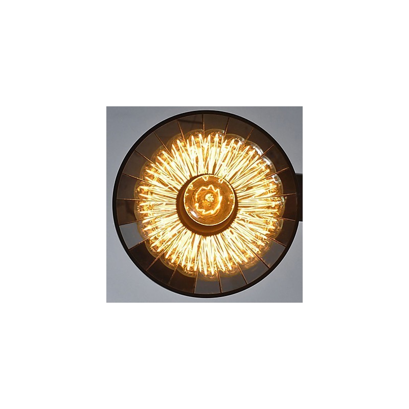 Lámparas colgantes vintage 3 luces ST64 Bombillas incluidas Sistema arriba y abajo