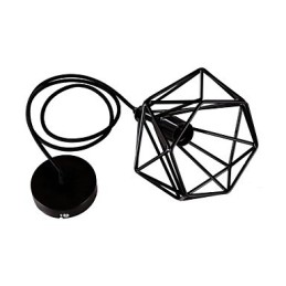 Lámpara colgante de metal con pintura estilo mini retro para garaje