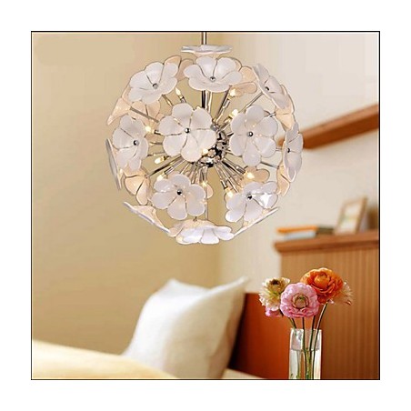 Lámpara de araña cálida de las tiendas de flores de bolas de cristal Lámpara de araña cálida de las tiendas de flores de bolas de cristal