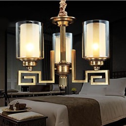 Lámpara de estilo chino Lámpara de cobre Lámpara de cobre