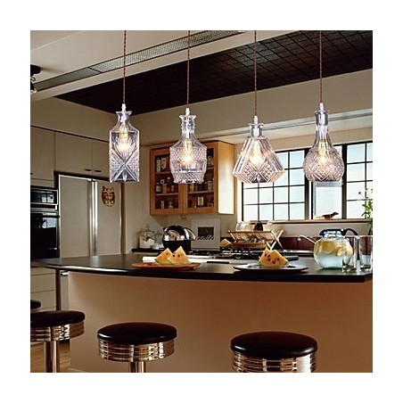 Lámpara colgante de metal estilo isla, moderna, contemporánea, tradicional, clásica y vintage, de 40 W x 4 Lámpara colgante de metal estilo isla, moderna, contemporánea, tradicional, clásica y vintage, de 40 W x 4