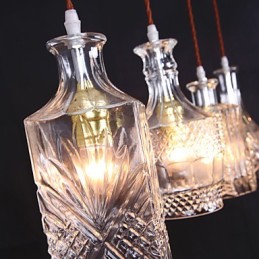 Lámpara colgante de metal estilo isla, moderna, contemporánea, tradicional, clásica y vintage, de 40 W x 4