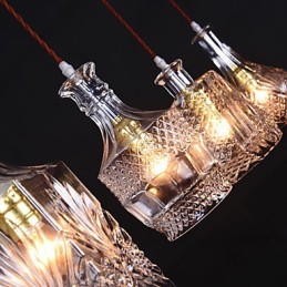 Lámpara colgante de metal estilo isla, moderna, contemporánea, tradicional, clásica y vintage, de 40 W x 4