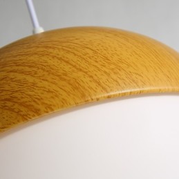 Lámpara de araña de cristal de un solo cabezal con forma de hongo creativo de estilo nórdico