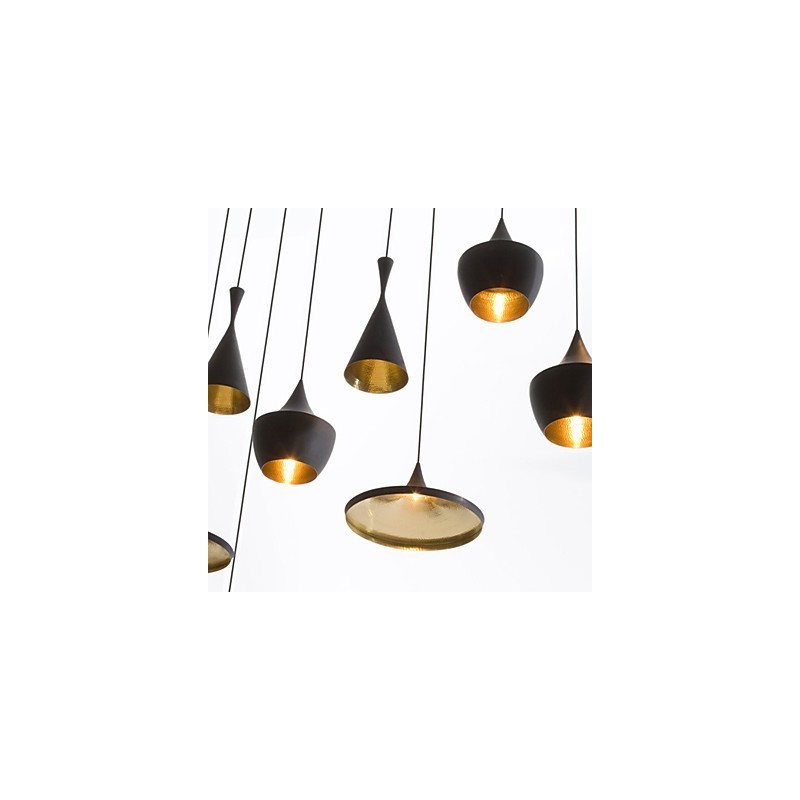 Lámpara colgante de metal con pintura estilo mini