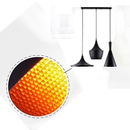 Lámpara colgante de metal con pintura estilo mini