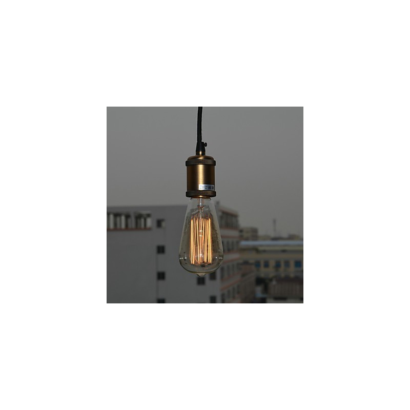 Lámpara colgante galvanizada de estilo mini vintage clásico tradicional