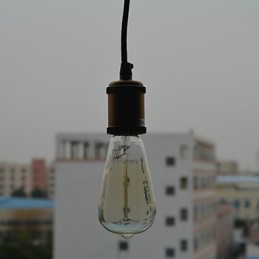 Lámpara colgante galvanizada de estilo mini vintage clásico tradicional