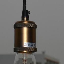 Lámpara colgante galvanizada de estilo mini vintage clásico tradicional