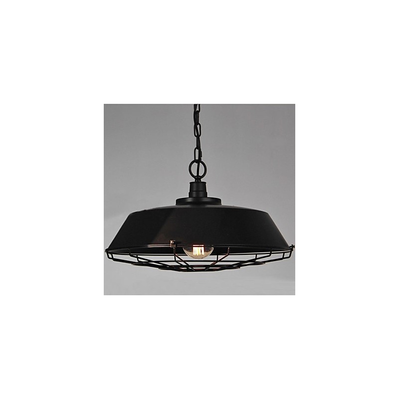 Lámpara colgante vintage de metal de 1 luz