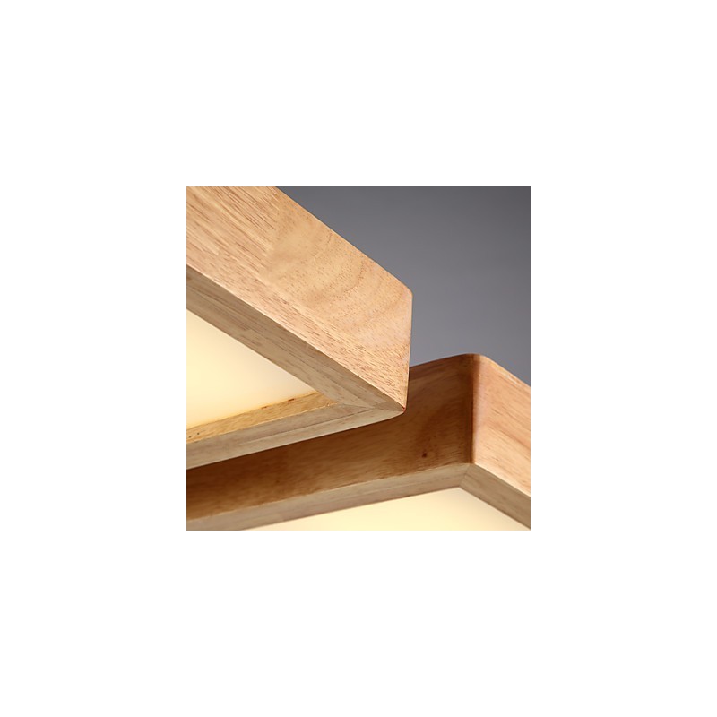Lámpara colgante de bambú de madera, estilo campestre, contemporáneo y moderno.