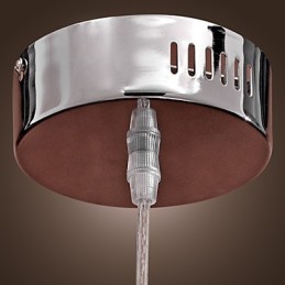 Lámpara colgante moderna y contemporánea de metal cromado estilo globo mini