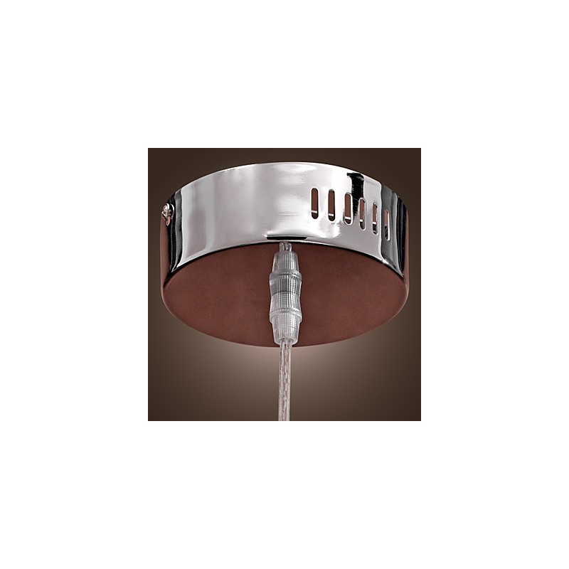 Lámpara colgante moderna y contemporánea de metal cromado estilo globo mini