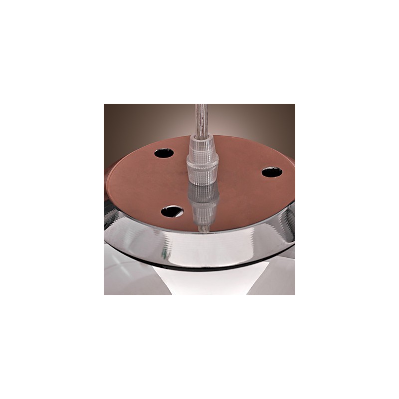 Lámpara colgante moderna y contemporánea de metal cromado estilo globo mini