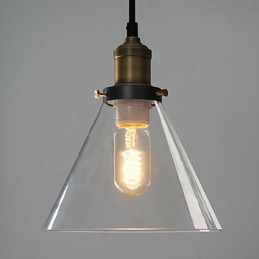 Lámpara colgante de metal con pintura estilo mini, estilo cuenco vintage clásico tradicional
