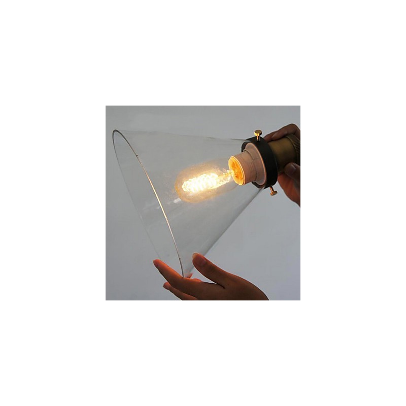 Lámpara colgante de metal con pintura estilo mini, estilo cuenco vintage clásico tradicional